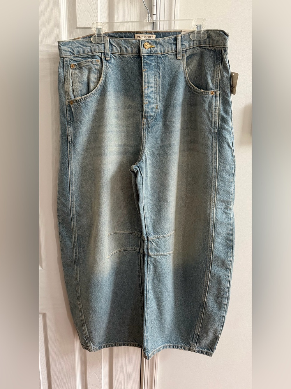 Free People We The Free Good Luck Mid-Rise Barrel Jean